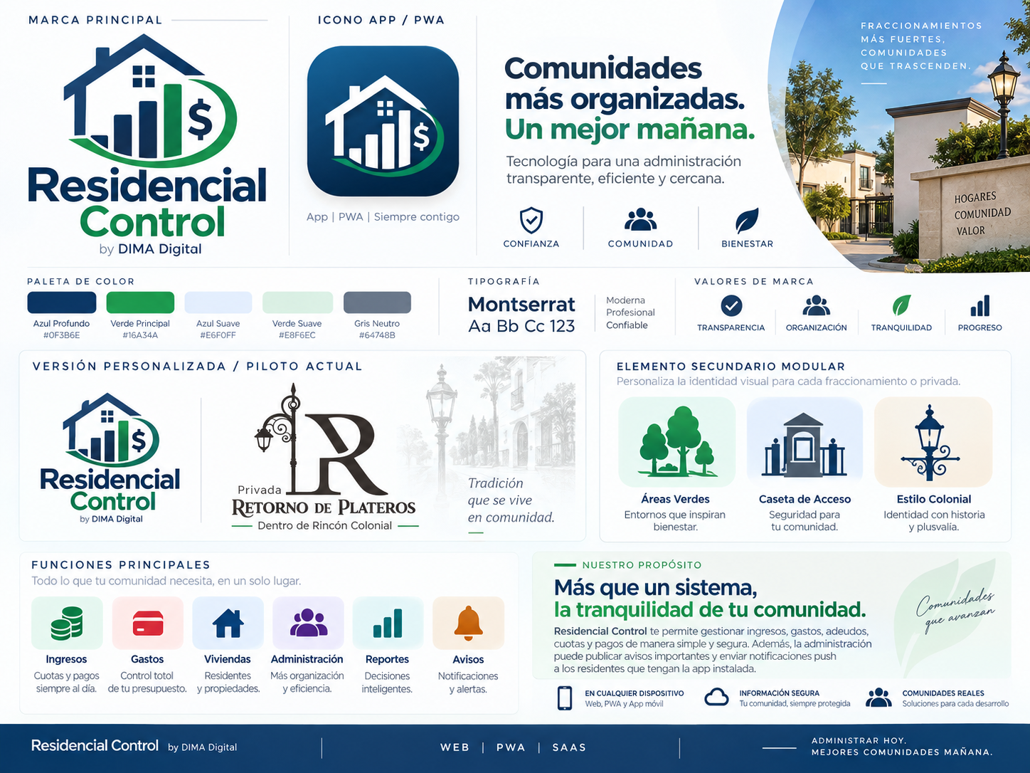 Ejemplo de identidad visual de Residencial Control